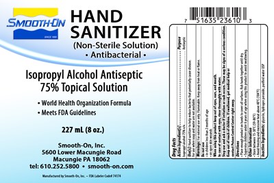 227 mL Label (Smooth On Hand Sanitizer Who 8 Oz.)
